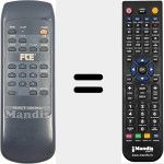 Replacement remote control for REMCON1713