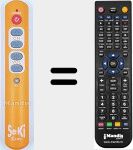 Replacement remote control for REMCON1911