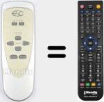 Replacement remote control for REMCON2044