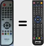 Replacement remote control for SS-4815