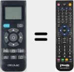 Replacement remote control for REMCON2093