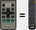 Replacement remote control for CXB8744