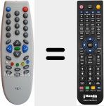 Télécommande pour remplacer 12.1 Mica