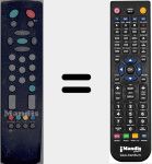 T&eacute;l&eacute;commande pour remplacer RC 2100 (20087557)