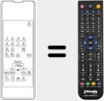 Télécommande pour remplacer REMCON256
