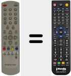 Replacement remote control for REMCON084