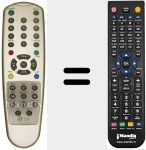 Télécommande pour remplacer 6710V00044W