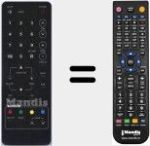 Replacement remote control for RJ2301E