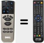 Replacement remote control for TSFM-IR01