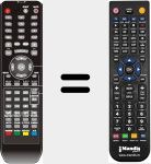 Replacement remote control for TFD2208