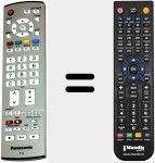 Télécommande pour remplacer EUR765101B