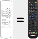Replacement remote control for REMCON050
