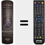 Télécommande pour remplacer TVCONTROL2 (720116020000)