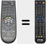 Replacement remote control for REMCON1324