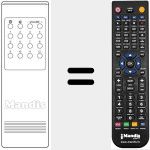 Replacement remote control for REMCON1269