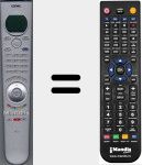 T&eacute;l&eacute;commande pour remplacer RC2 (89500A01)