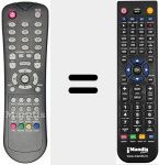 Replacement remote control for REMCON1283