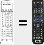 Replacement remote control for REMCON259