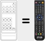 Replacement remote control for REMCON411