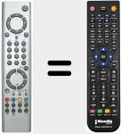 Replacement remote control for RC1602