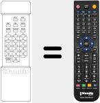 Replacement remote control for REMCON375