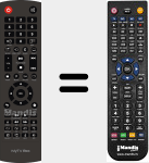 Replacement remote control for MyTVBox