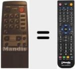 T&eacute;l&eacute;commande pour remplacer REMCON267