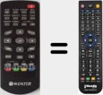 Replacement remote control for ICUBE760