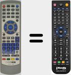 Télécommande pour remplacer DVBT066