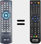 T&eacute;l&eacute;commande pour remplacer DVFHDM20