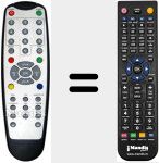 Replacement remote control for SD-200