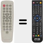 Replacement remote control for REMCON015