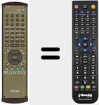 T&eacute;l&eacute;commande pour remplacer RC 887