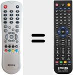 T&eacute;l&eacute;commande pour remplacer RCX115