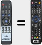Replacement remote control for REMCON1143