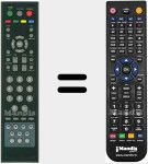 Replacement remote control for RC08F