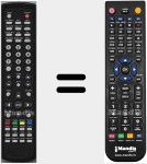 T&eacute;l&eacute;commande pour remplacer LCD15N7DVD