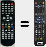 T&eacute;l&eacute;commande pour remplacer LDVD1535