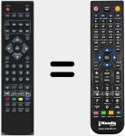 Télécommande pour remplacer RC55DTVPVROS