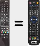 Télécommande pour remplacer RC4845 (23063439)