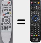 Replacement remote control for 5000