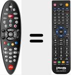 Replacement remote control for 2275514