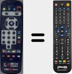 Télécommande pour remplacer RC107