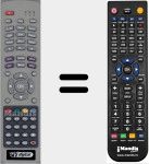 Télécommande pour remplacer RCU 018