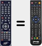 Replacement remote control for RCU SH3000