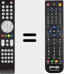 Replacement remote control for 3 Mediabox