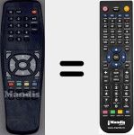 Replacement remote control for Showtime001