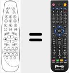 Replacement remote control for 1540