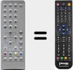 Replacement remote control for RJ2307E