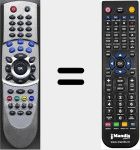 Replacement remote control for RC431